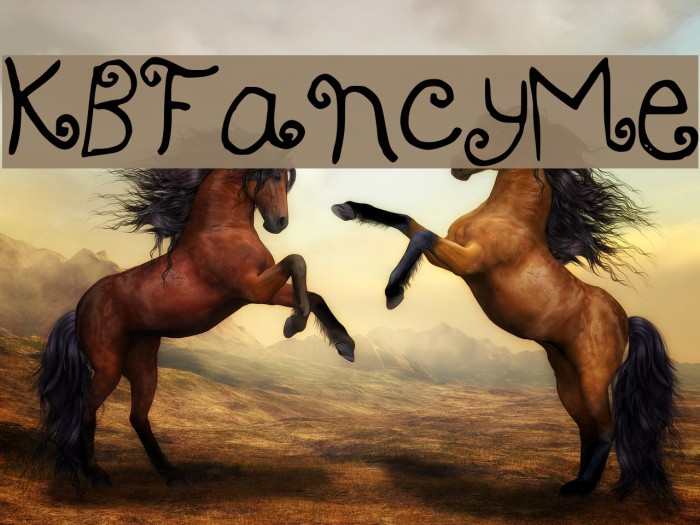 KBFancyMe Font examples