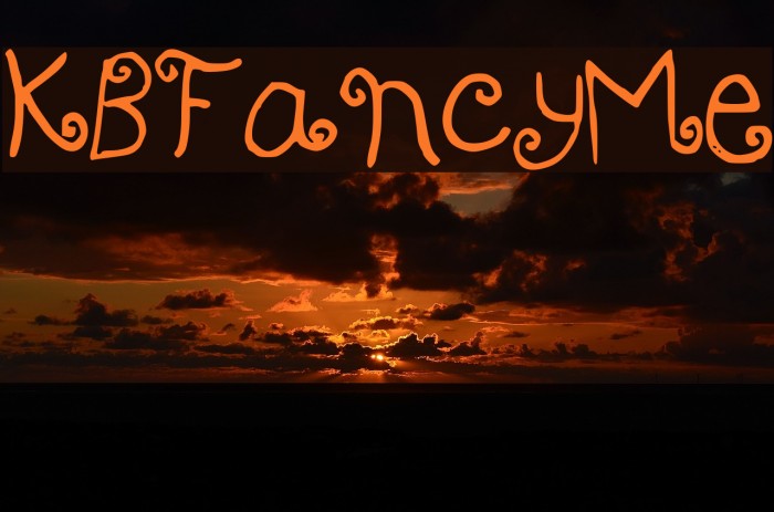 KBFancyMe Font examples