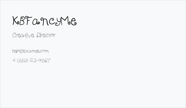 KBFancyMe Business Card