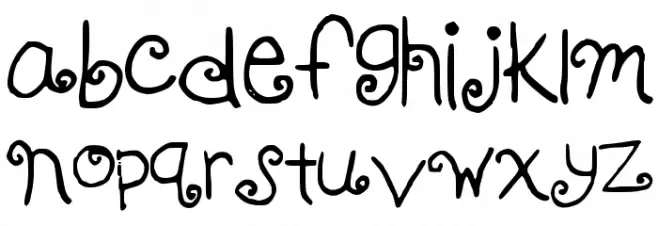 KBFancyMe Font LOWERCASE
