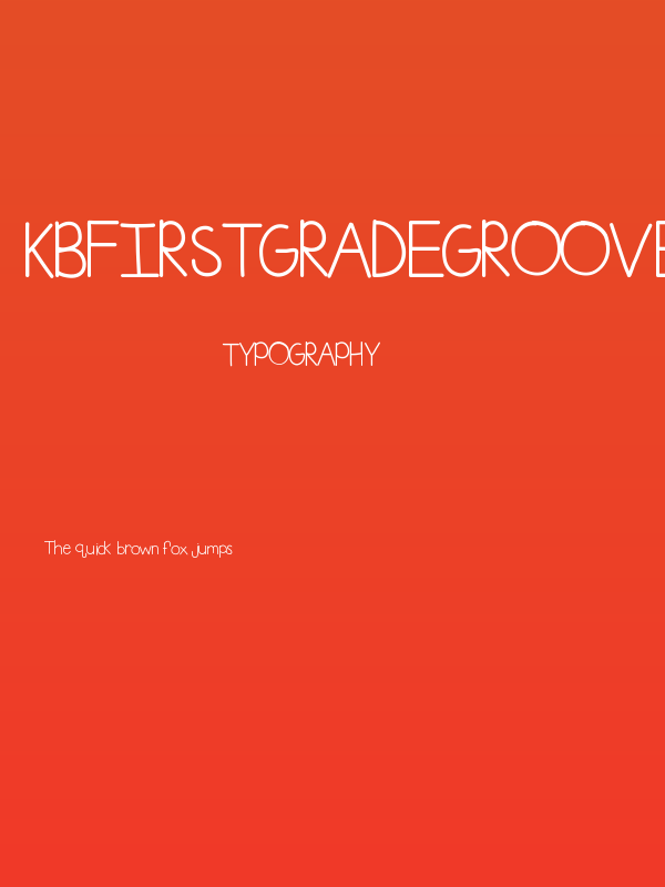 KBFirstGradeGroove Poster
