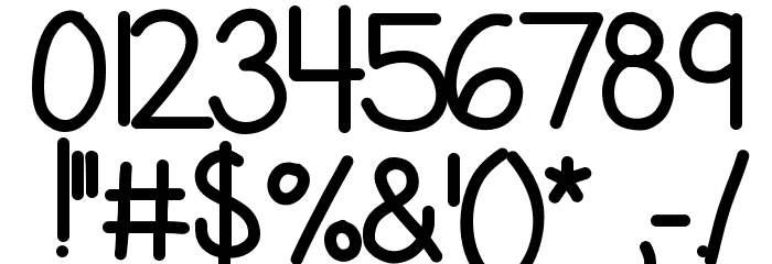 KBFirstGradeGrown Font OTHER CHARS