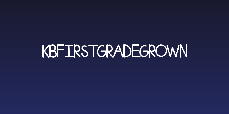KBFirstGradeGrown Social Header