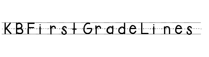 KBFirstGradeLines  font caratteri gratis