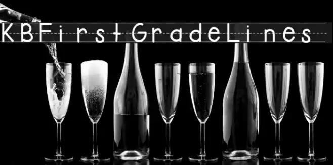 KBFirstGradeLines Font examples