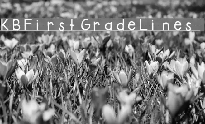 KBFirstGradeLines Font examples