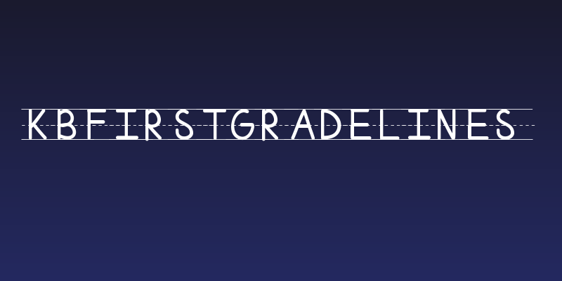 KBFirstGradeLines Social Header
