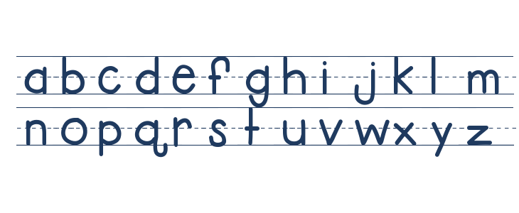 KBFirstGradeLines Lowercase
