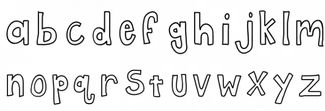 KBFramework Schriftart Kleinbuchstaben