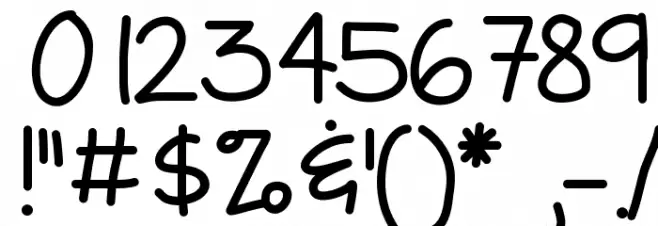KBFreezerBurn Font OTHER CHARS