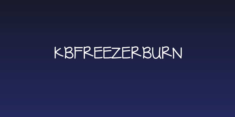 KBFreezerBurn Social Header