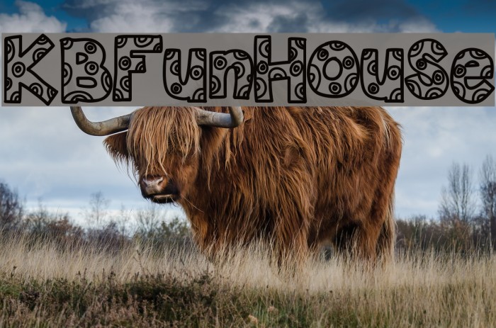 KBFunHouse Font examples