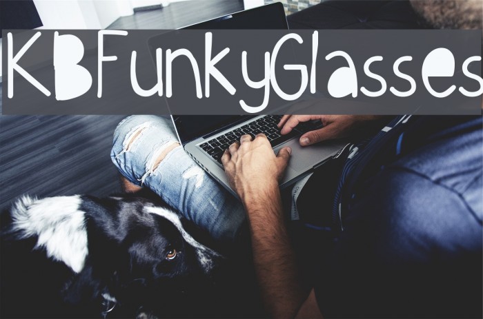 KBFunkyGlasses Font examples