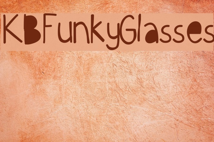 KBFunkyGlasses Font examples