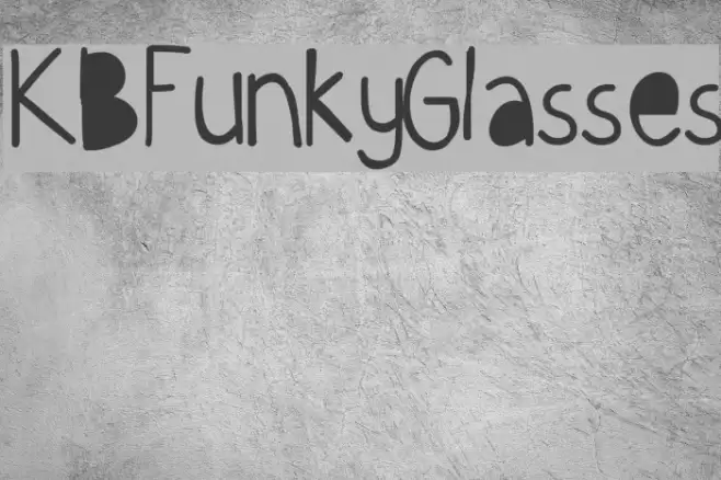 KBFunkyGlasses Font examples