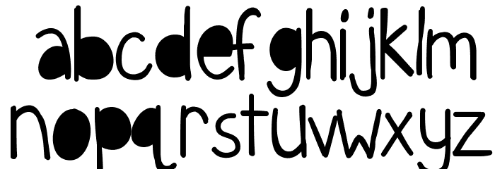 KBFunkyGlasses Font LOWERCASE