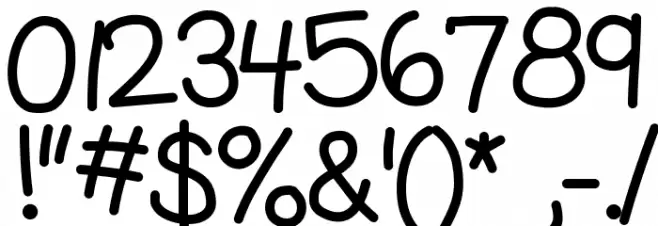 KBGobbleDay Font OTHER CHARS