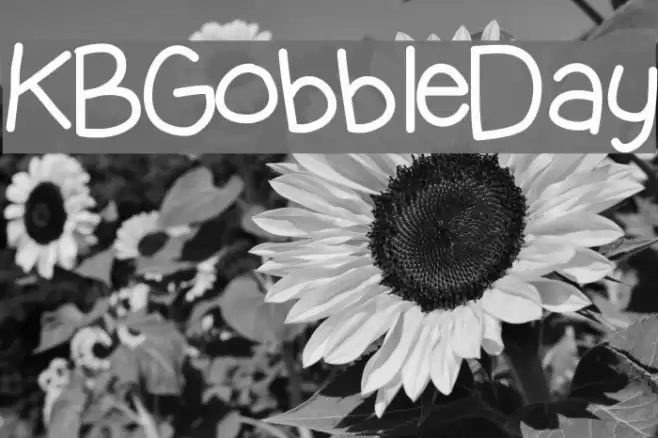KBGobbleDay Font examples