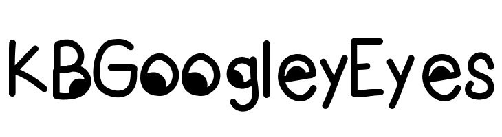 KBGoogleyEyes  नि: शुल्क फ़ॉन्ट्स डाउनलोड