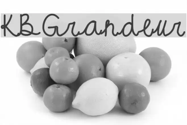KBGrandeur フォント examples