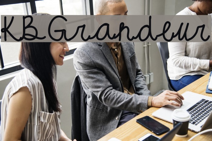 KBGrandeur Font examples