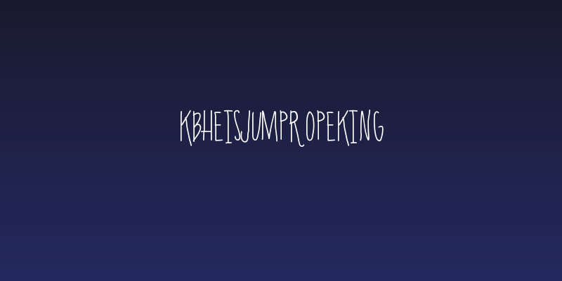 KBHEISJUMPROPEKING Social Header