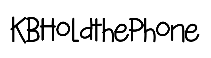 KBHoldthePhone Font