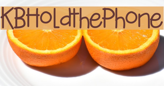 KBHoldthePhone Font examples