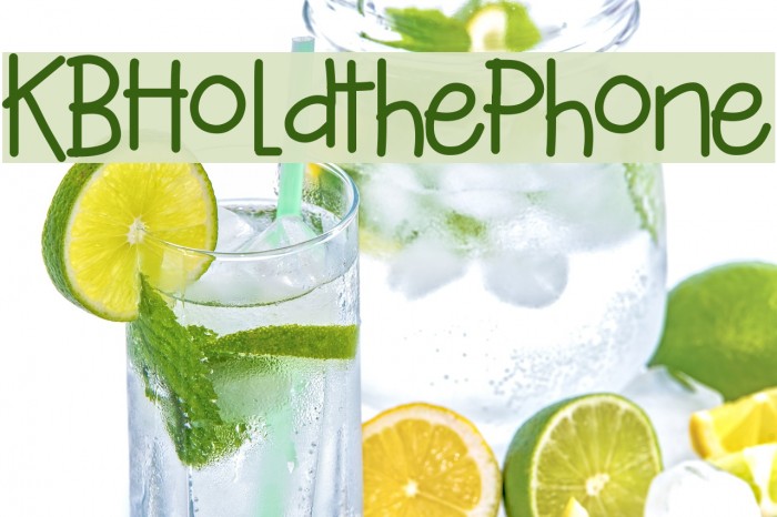 KBHoldthePhone Font examples