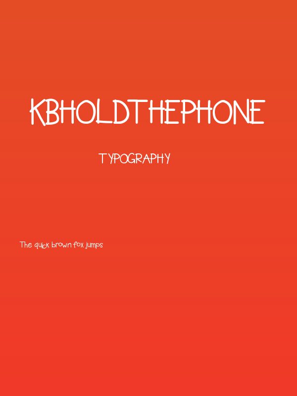 KBHoldthePhone Poster