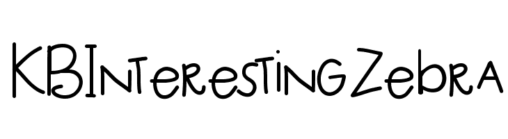 KBInterestingZebra Font