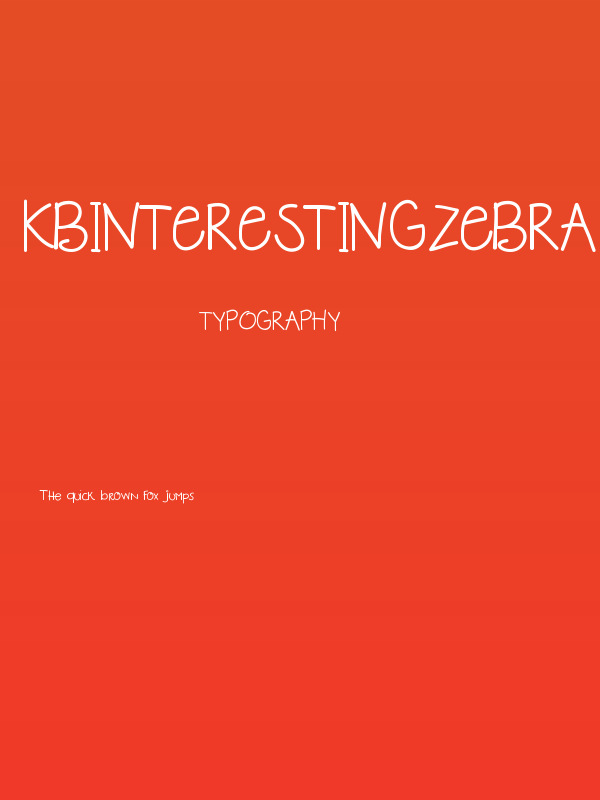 KBInterestingZebra Poster