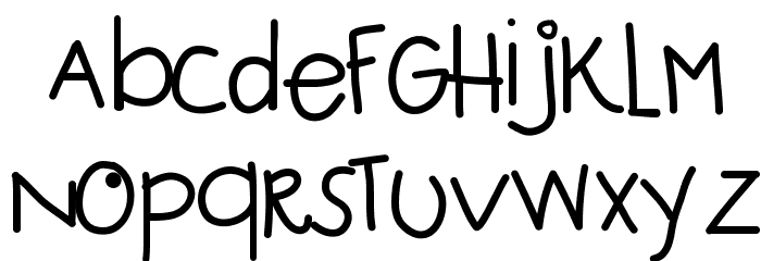 KBInterestingZebra Font LOWERCASE