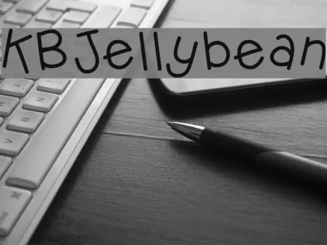 KBJellybean Font examples