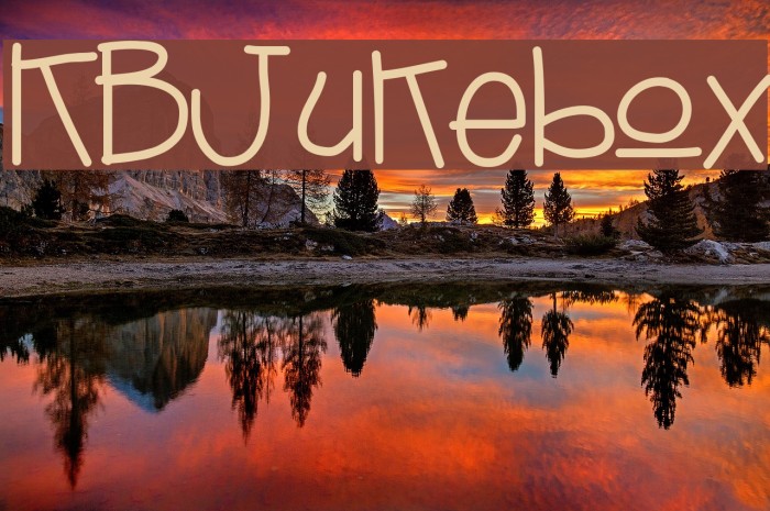 KBJukebox Font examples