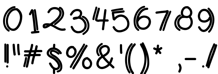 KBJumpingJellybeans Font OTHER CHARS
