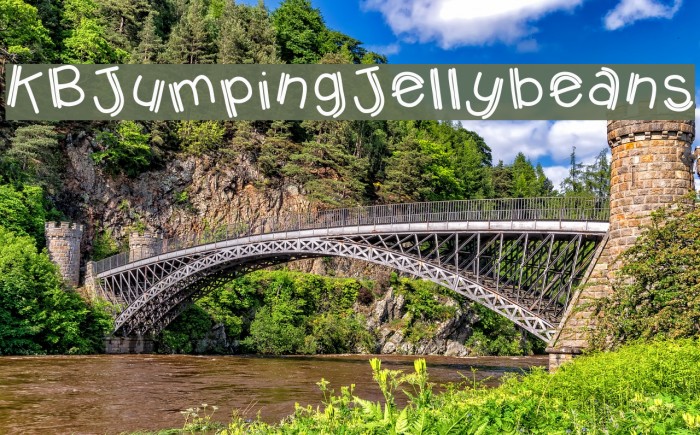 KBJumpingJellybeans Font examples
