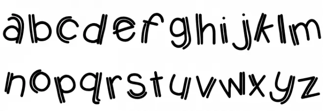 KBJumpingJellybeans Font Litere mici