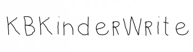 KBKinderWrite  नि: शुल्क फ़ॉन्ट्स डाउनलोड