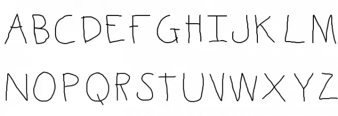 KBKinderWrite Шрифта ВЕРХНИЙ