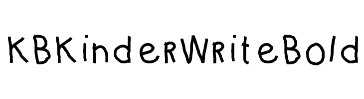 KBKinderWriteBold Font