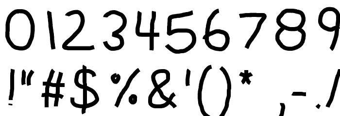 KBKinderWriteBold Font OTHER CHARS
