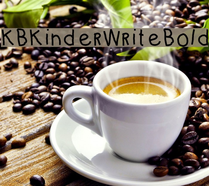 KBKinderWriteBold Font examples