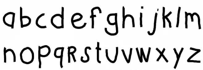 KBKinderWriteBold Font LOWERCASE