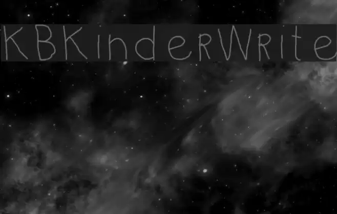 KBKinderWrite Font examples