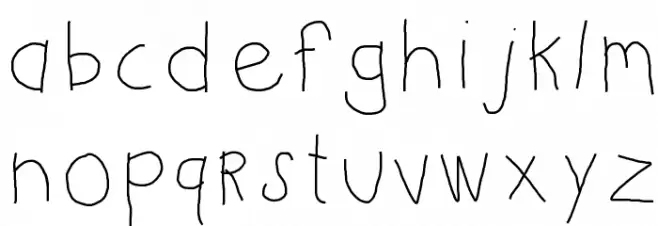 KBKinderWrite Font LOWERCASE