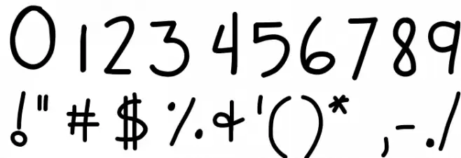 KBLOVEITDOWN Font OTHER CHARS