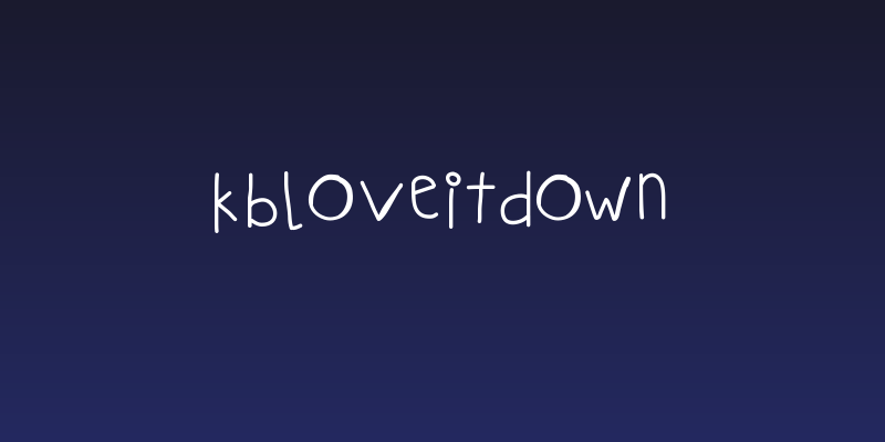 KBLOVEITDOWN Social Header