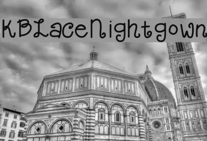 KBLaceNightgown Font examples