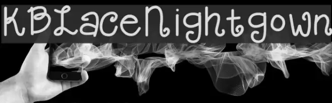 KBLaceNightgown Font examples
